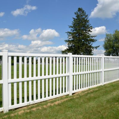 White Vinyl Fence