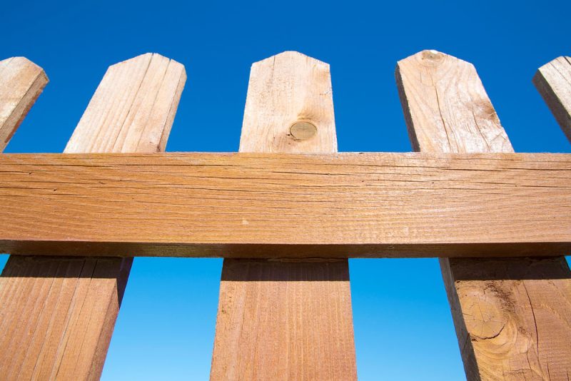 fence against sky