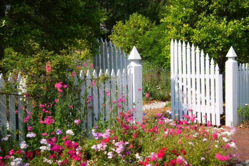 white picket fence