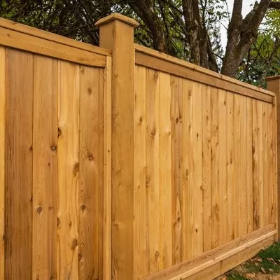 Fancy wooden fence