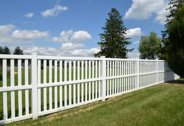 White Vinyl Fence